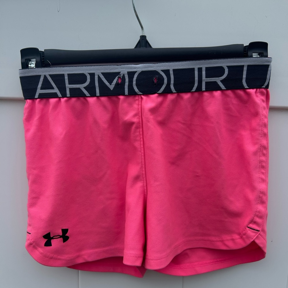 Under Armour Pink Athletic Shorts Lightweight Performance Fit